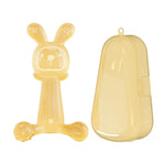 Mordedor para Bebé Coelho em Silicone de Grau Alimentar Sem BPA Vara de Dentição para Bebés Anti-mordedura, Cor Nano, Rosa, Transparente, Com Caixa Cor Nano, Com Caixa Rosa, Com Caixa Transparente