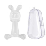 Mordedor para Bebé Coelho em Silicone de Grau Alimentar Sem BPA Vara de Dentição para Bebés Anti-mordedura, Cor Nano, Rosa, Transparente, Com Caixa Cor Nano, Com Caixa Rosa, Com Caixa Transparente