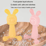 Mordedor para Bebé Coelho em Silicone de Grau Alimentar Sem BPA Vara de Dentição para Bebés Anti-mordedura, Cor Nano, Rosa, Transparente, Com Caixa Cor Nano, Com Caixa Rosa, Com Caixa Transparente