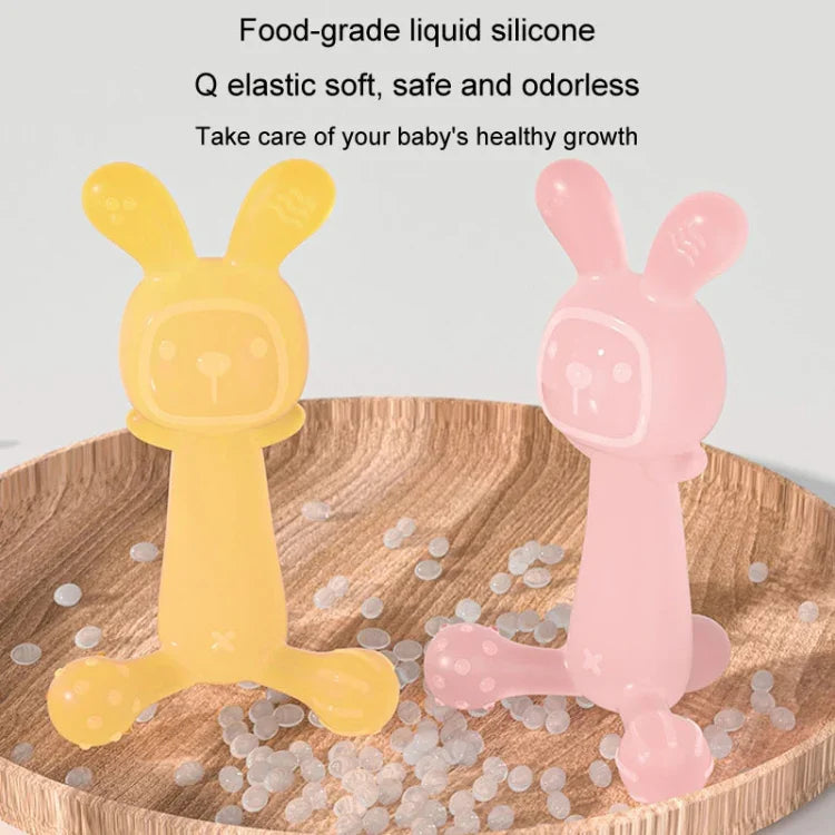 Mordedor para Bebé Coelho em Silicone de Grau Alimentar Sem BPA Vara de Dentição para Bebés Anti-mordedura, Cor Nano, Rosa, Transparente, Com Caixa Cor Nano, Com Caixa Rosa, Com Caixa Transparente