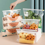 Household Food Sealing Storage Bag Refrigerator Zipper Fresh Pocket, Medium 20pcs / Box, Large 15pcs / Box