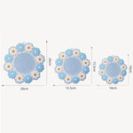 Porta-copos Margarida Resistentes a Altas Temperaturas para Uso Doméstico, Tapete Isolante para Mesa de Cozinha, Azul Pequeno, Rosa Grande, Azul Grande