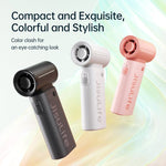 Ventoinha portátil pequena recarregável USB JisuLife Life9 de alta velocidade para secretária, 3600mAh, 5000mAh