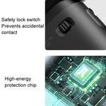 Ventoinha portátil pequena recarregável USB JisuLife Life9 de alta velocidade para secretária, 3600mAh, 5000mAh