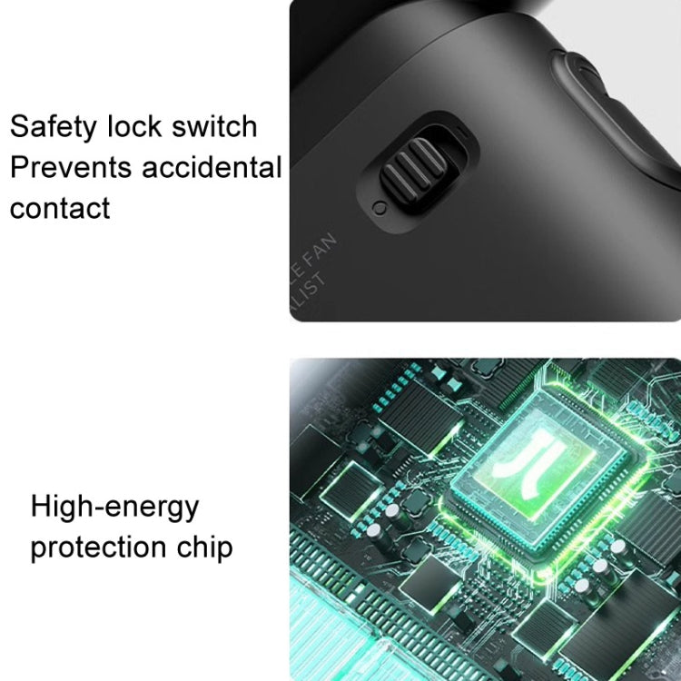 Ventoinha portátil pequena recarregável USB JisuLife Life9 de alta velocidade para secretária, 3600mAh, 5000mAh