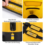 Saco Impermeável Naturehike Wet Dry IPX6 para Exterior, Praia, Mergulho, Natação e Rafting, 20L Caqui, 20L Amarelo, 30L Caqui, 30L Amarelo, 40L Caqui, 40L Amarelo
