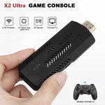 Consola de Jogos X2 Ultra com Comando Duplo Sem Fios 2.4G, 64GB, 128GB, 256GB