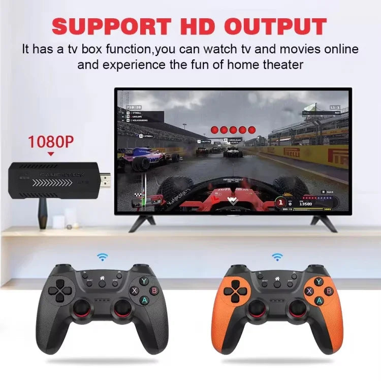 Consola de Jogos X2 Ultra com Comando Duplo Sem Fios 2.4G, 64GB, 128GB, 256GB
