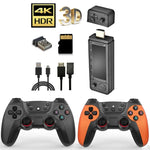 Consola de Jogos X9 Ultra com Comando Duplo Sem Fios 2.4G, 64GB 37000+ Jogos, 128GB 42000+ Jogos, 256GB 60000+ Jogos