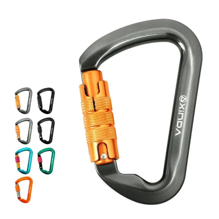 XINDA XD-8128 Mosquetão de Escalada em Rocha para Suporte de Carga Kits de Sobrevivência, Automático-Cinza, Automático-Preto, Rosqueado-Cinza, Rosqueado-Preto, Rosqueado-Laranja, Rosqueado-Azul, Rosqueado-Verde Escuro