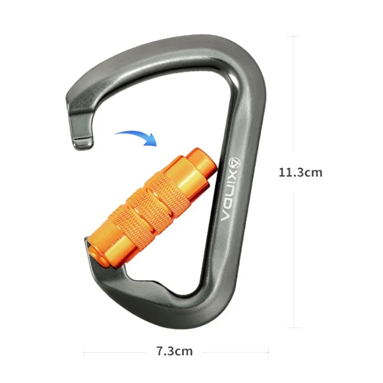 XINDA XD-8128 Mosquetão de Escalada em Rocha para Suporte de Carga Kits de Sobrevivência, Automático-Cinza, Automático-Preto, Rosqueado-Cinza, Rosqueado-Preto, Rosqueado-Laranja, Rosqueado-Azul, Rosqueado-Verde Escuro