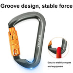 XINDA XD-8128 Mosquetão de Escalada em Rocha para Suporte de Carga Kits de Sobrevivência, Automático-Cinza, Automático-Preto, Rosqueado-Cinza, Rosqueado-Preto, Rosqueado-Laranja, Rosqueado-Azul, Rosqueado-Verde Escuro