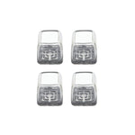 4pcs / Set Thickened Wear-Resistant Table And Chair Leg Covers Household Quiet Non-Slip Stool Foot Protector, Mini Small Round Transparent, Mini Small Round Light Gray, Mini Small Round Light Brown, Mini Small Square Transparent                        ...