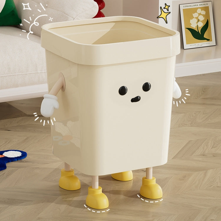 Lixeira Quadrada Fofa para Casa, Sala e Casa de Banho, Contentor de Lixo, 7L em Pé Branco, 12L em Pé Branco, 16L em Pé Branco, 7L em Pé Castanho, 12L em Pé Castanho, 16L em Pé Castanho, 7L Sentado Branco, 12L Sentado Branco, 16L Sentado Branco