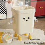 Lixeira Quadrada Fofa para Casa, Sala e Casa de Banho, Contentor de Lixo, 7L em Pé Branco, 12L em Pé Branco, 16L em Pé Branco, 7L em Pé Castanho, 12L em Pé Castanho, 16L em Pé Castanho, 7L Sentado Branco, 12L Sentado Branco, 16L Sentado Branco