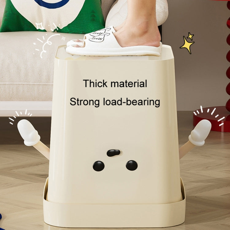 Lixeira Quadrada Fofa para Casa, Sala e Casa de Banho, Contentor de Lixo, 7L em Pé Branco, 12L em Pé Branco, 16L em Pé Branco, 7L em Pé Castanho, 12L em Pé Castanho, 16L em Pé Castanho, 7L Sentado Branco, 12L Sentado Branco, 16L Sentado Branco