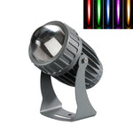 Projetor LED de 10W com Feixe Único, Iluminação Exterior Impermeável para Pilar e Parede, Lâmpada de Paisagem com Comando, Escolha 1 de 3 Cores, Escolha 1 de 5 Cores