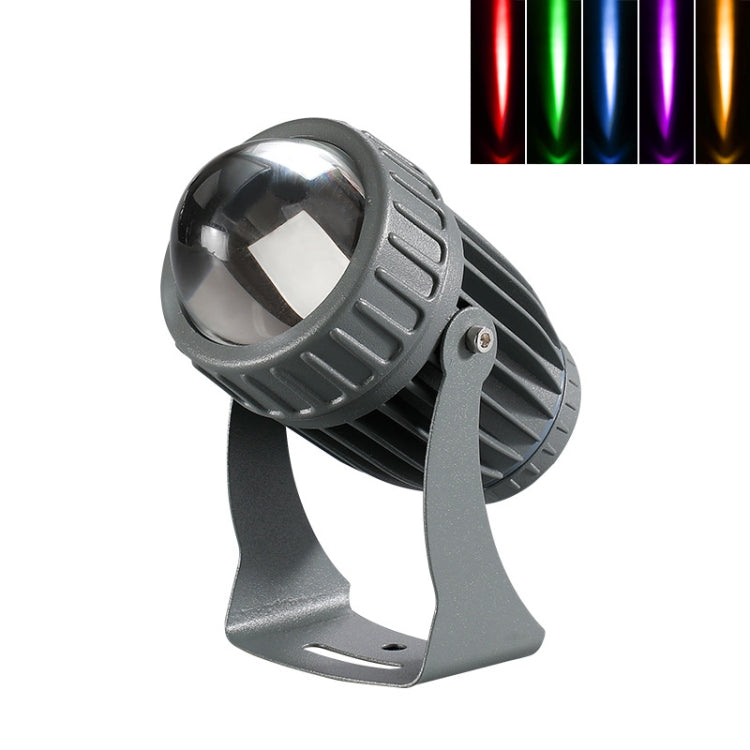 Projetor LED de 10W com Feixe Único, Iluminação Exterior Impermeável para Pilar e Parede, Lâmpada de Paisagem com Comando, Escolha 1 de 3 Cores, Escolha 1 de 5 Cores