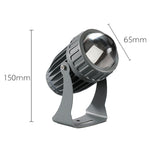 Projetor LED de 10W com Feixe Único, Iluminação Exterior Impermeável para Pilar e Parede, Lâmpada de Paisagem com Comando, Escolha 1 de 3 Cores, Escolha 1 de 5 Cores