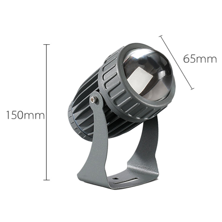 Projetor LED de 10W com Feixe Único, Iluminação Exterior Impermeável para Pilar e Parede, Lâmpada de Paisagem com Comando, Escolha 1 de 3 Cores, Escolha 1 de 5 Cores