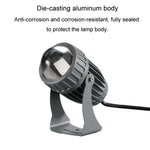 Projetor LED de 10W com Feixe Único, Iluminação Exterior Impermeável para Pilar e Parede, Lâmpada de Paisagem com Comando, Escolha 1 de 3 Cores, Escolha 1 de 5 Cores