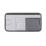 Car Sun Visor Card Glasses Holder Zipper Storage Bag