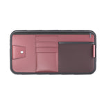 Car Sun Visor Card Glasses Holder Zipper Storage Bag