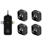 Sistema de Monitor In-ear Sem Fios 5.8G Suporta Monitorização com Auscultadores Duplos, Um para Dois, Um para Quatro
