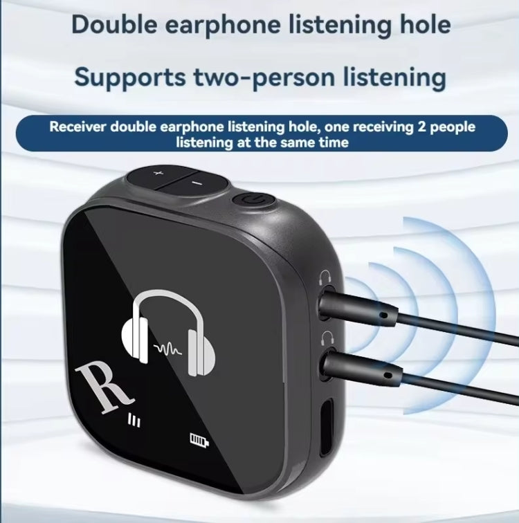 Sistema de Monitor In-ear Sem Fios 5.8G Suporta Monitorização com Auscultadores Duplos, Um para Dois, Um para Quatro
