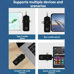 Sistema de Monitor In-ear Sem Fios 5.8G Suporta Monitorização com Auscultadores Duplos, Um para Dois, Um para Quatro