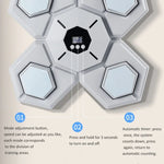 Bluetooth Music Boxing Machine Countable Rechargeable Fitness Equipment, Without Gloves Pink Blue, With Adult Gloves Pink Blue, With Child Golves Pink Blue, With Adult & Child Gloves Pink Blue, Without Gloves Blue, With Adult Gloves Blue               ...