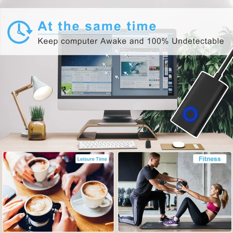 Rato Virtual que Impede a Hibernação do Computador com Movimentos Automáticos Completos, F-1