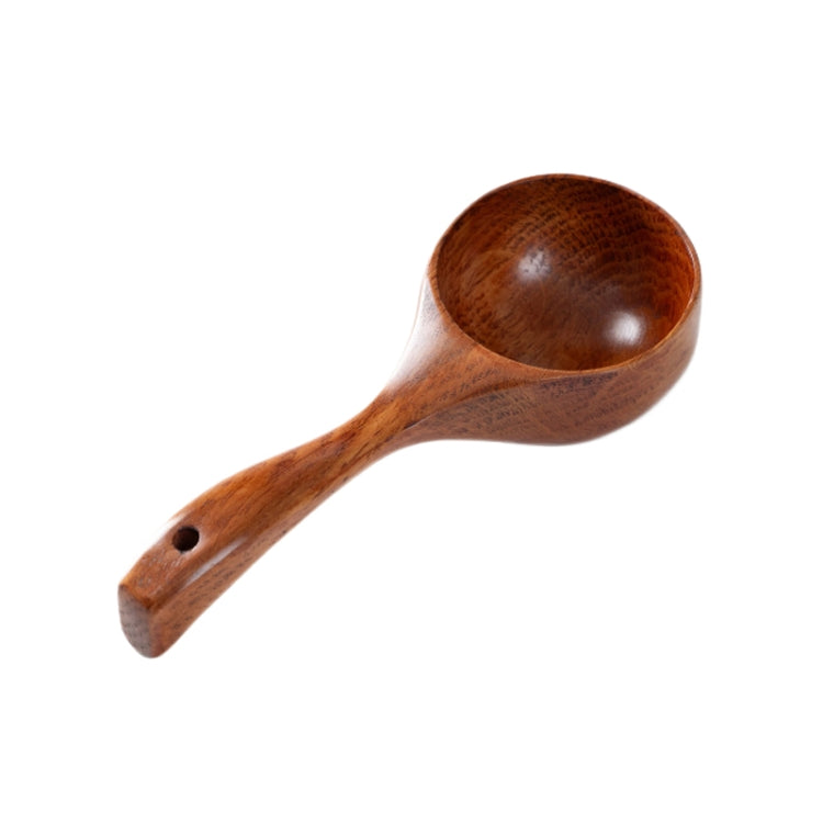 Household Wooden Long Handle Large Soup Spoon Eating Noodle Spoon Water Scoop, Tanoak (Old Lacquer Color), Tanoak (Original Color), Acacia