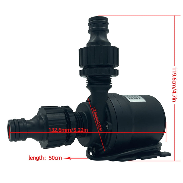 Bomba potenciadora com motor brushless de eixo em aço inoxidável, elevação de 8m, DC12V, DC24V