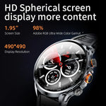 H18 Ecrã Redondo Ultra-Fino Bola 1,95 Polegadas Smartwatch Plug-In, 32G