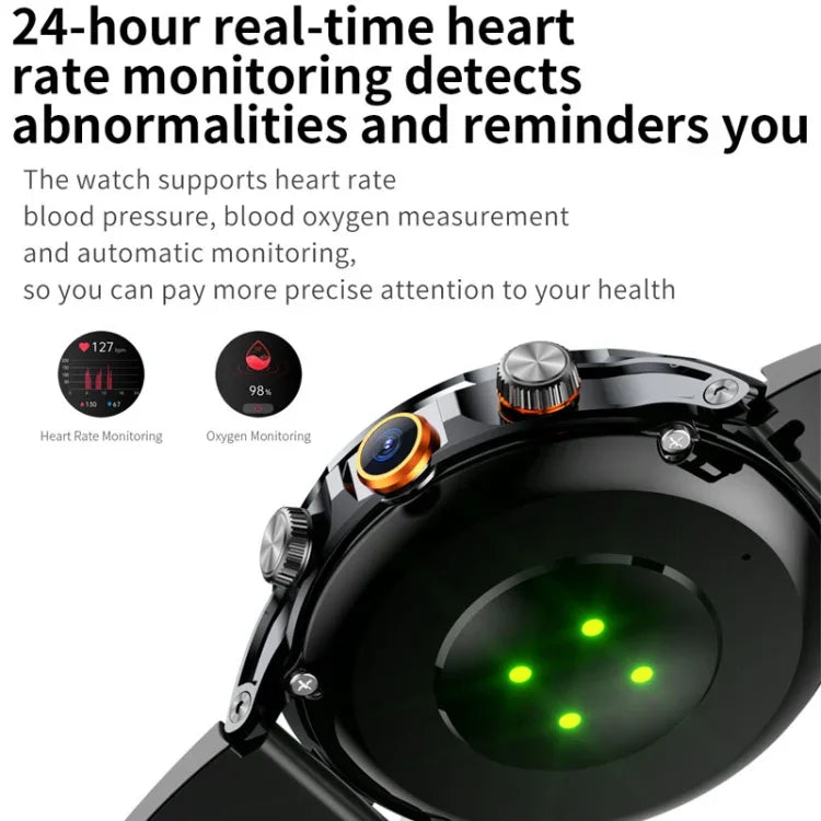 H18 Ecrã Redondo Ultra-Fino Bola 1,95 Polegadas Smartwatch Plug-In, 32G