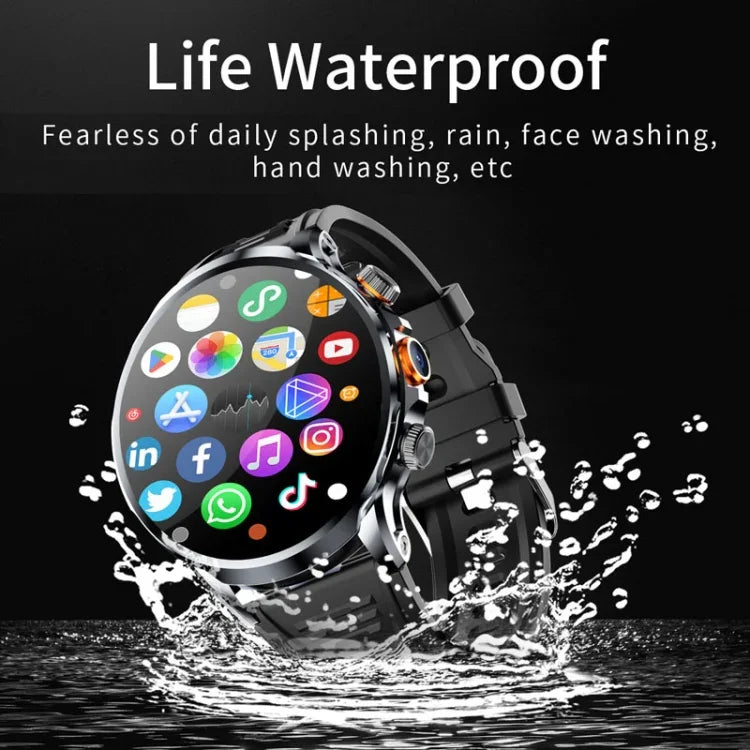 H18 Ecrã Redondo Ultra-Fino Bola 1,95 Polegadas Smartwatch Plug-In, 32G