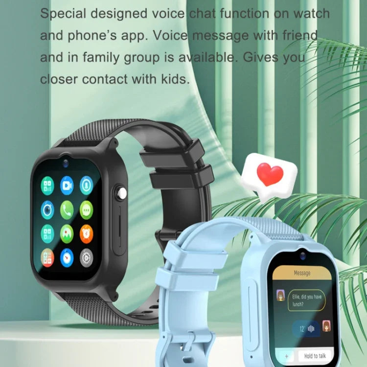 K26H Relógio Telefone Infantil 4G com Ecrã Tátil de 1,83 polegadas, Câmara Frontal, SOS, Localização GPS