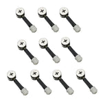 Conector de Parafuso 3 em 1 para Fixação de Móveis, Fixador de Porca de Roda Excêntrica para Roupeiro, 10pcs 40mm, 10pcs 35mm