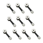 Conector de Parafuso 3 em 1 para Fixação de Móveis, Fixador de Porca de Roda Excêntrica para Roupeiro, 10pcs 40mm, 10pcs 35mm