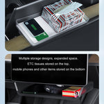 For Tesla Model Y/3 Screen Storage Box, Model Y/3 Translucent Black + Black, Model Y/3 Translucent White + White, 2024 Model 3 Translucent Black + Black