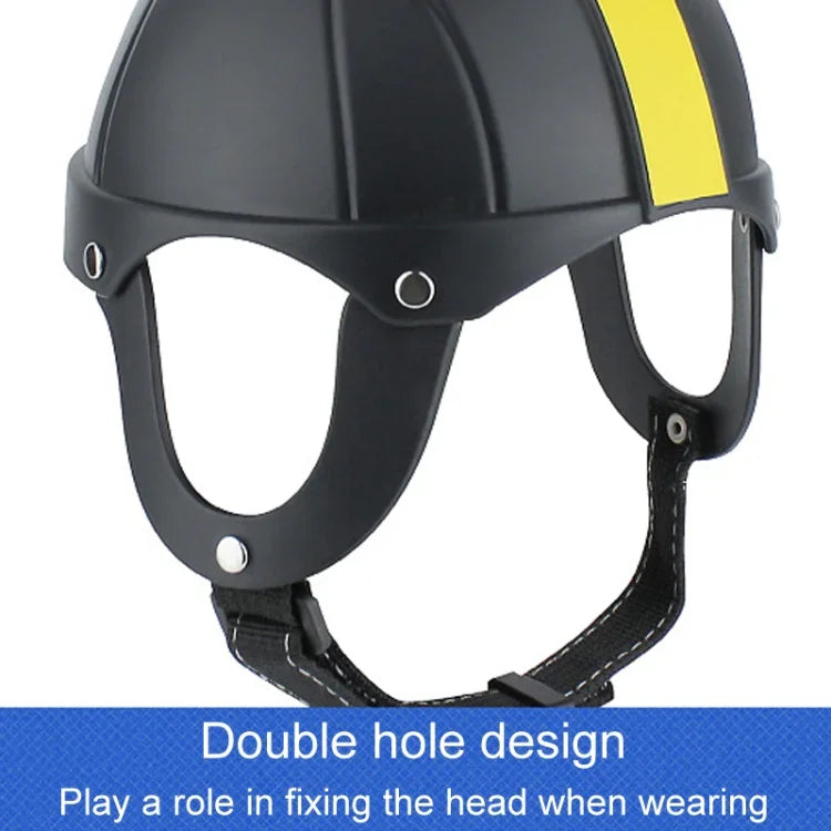 Capacete para Animais de Estimação Cães e Gatos Acessórios de Chapéu de Rugby, S, M