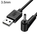 Cabo de Carregamento USB para DC JINGHUA U550C, Cabo de Alimentação para Pequenos Aparelhos, 3.5mm, 5.5mm