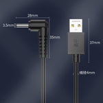 Cabo de Carregamento USB para DC JINGHUA U550C, Cabo de Alimentação para Pequenos Aparelhos, 3.5mm, 5.5mm