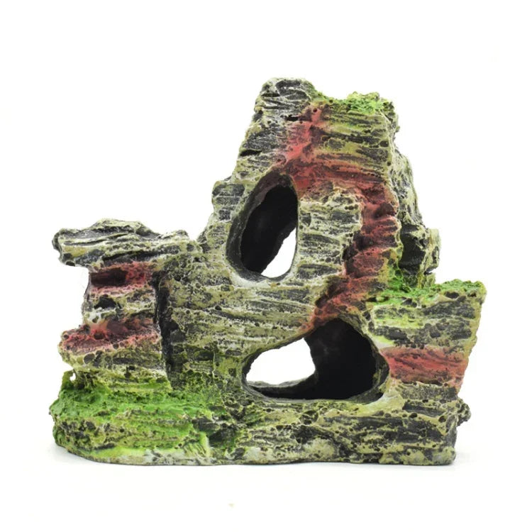 Acessórios para aquascape de aquário, decoração de paisagem de wigwam em resina, Modelo A, Modelo B, Modelo C, Modelo D