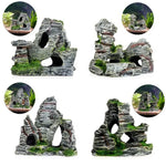 Acessórios para aquascape de aquário, decoração de paisagem de wigwam em resina, Modelo A, Modelo B, Modelo C, Modelo D
