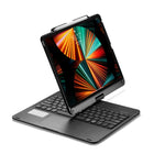 Teclado Bluetooth com touch para tablet iPad Pro 12,9 polegadas 2022/2021/2020/2018 com retroiluminação e rotação de 360 graus, para iPad Pro 12,9 polegadas
