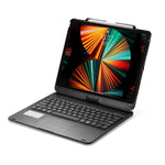 Teclado Bluetooth com touch para tablet iPad Pro 12,9 polegadas 2022/2021/2020/2018 com retroiluminação e rotação de 360 graus, para iPad Pro 12,9 polegadas