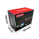 Cooler de CPU Integrado COOLMOON RGB120 5V ARGB de Linha Única Multi-Plataforma, RGB120
