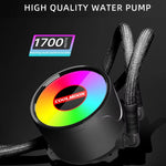 Cooler de CPU Integrado COOLMOON RGB120 5V ARGB de Linha Única Multi-Plataforma, RGB120